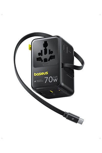 Baseus Adaptor universal de calatorie EnerCore CG11, 2xUSB-C, 2xUSB, 2xSchuko...