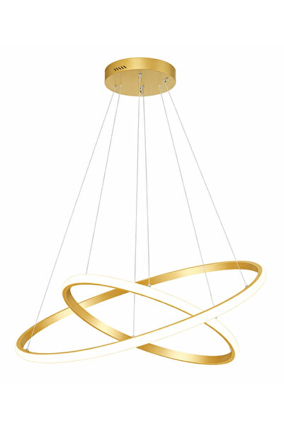 POWERTECH LED φωτιστικό οροφής PT-1526, 25W, 4000K, Φ40x120cm, χρυσό