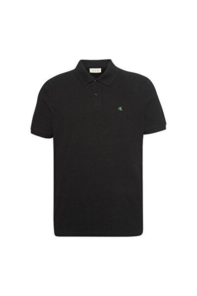 Calvin Klein Tricou polo din bumbac pique pentru bărbați, mărimea L