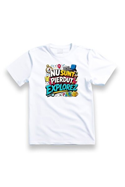 OEM Tricou personalizat cu mesaj: Nu sunt pierdut, îmi explorez, 100% bumbac,...