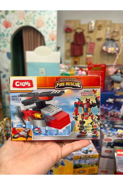 CToys Fire Trucks - Transformable Blocks - 1 Piece Model 1