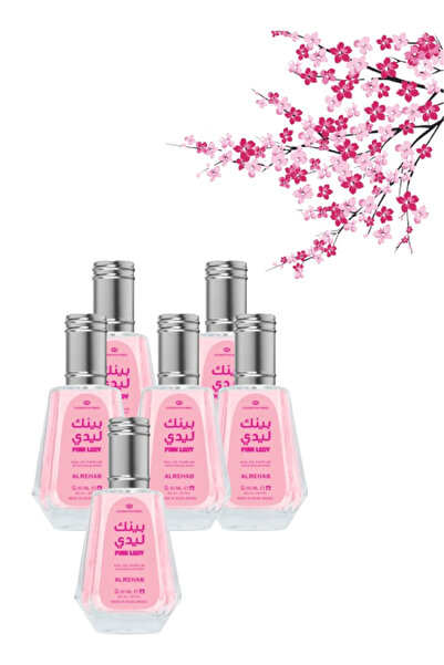 ALREHAB 6 Pieces Pink Lady Perfume 50ML