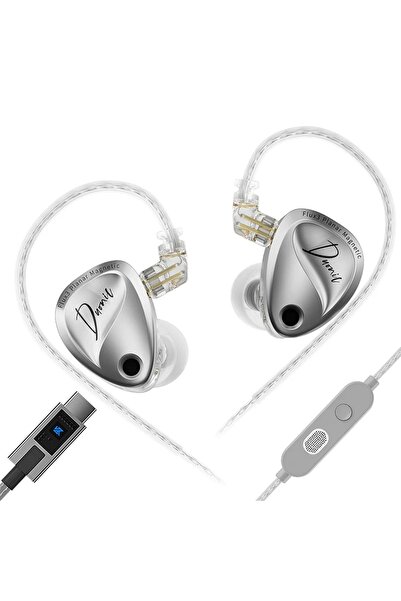 KZ Duonic Oyuncu Planar Manyetik + Dinamik Hibrit Hi-Fi IEM Kulak İçi Kulaklı...