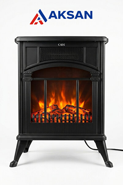 Cata Erciyes Ct-6050 Isıtıcılı Led Alev Efektli Elektrikli Şömine Isıtıcı 190...