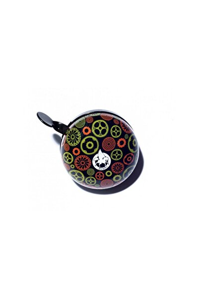 OEM Pegasus 80mm Ding-Dong Doorbell, model 1, Steel, Black with Yellow+Orange