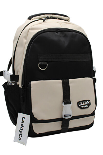 LaddyCo Multi-Compartment Modern School Backpack Unisex School Bag 26012