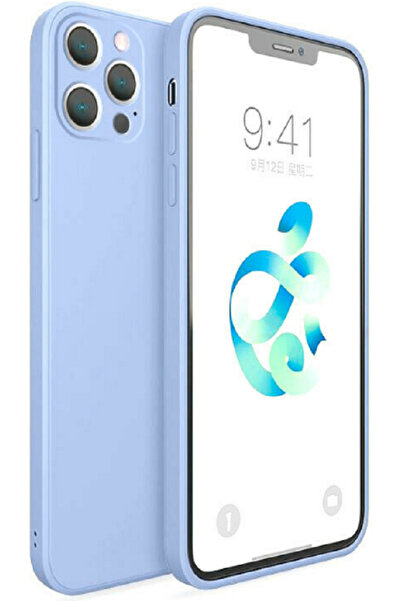 Bodycell Square Liquid Θήκη Σιλικόνης - Apple iPhone 13 Pro Max - Light Blue