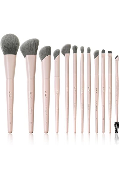 BEILI Professional 12-piece makeup brush set from BEILI, ultra-soft velvety b...