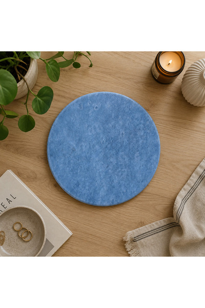 Pergamon Marble & Design Real Marble Decorative Tray 25 cm – Polished Natural...
