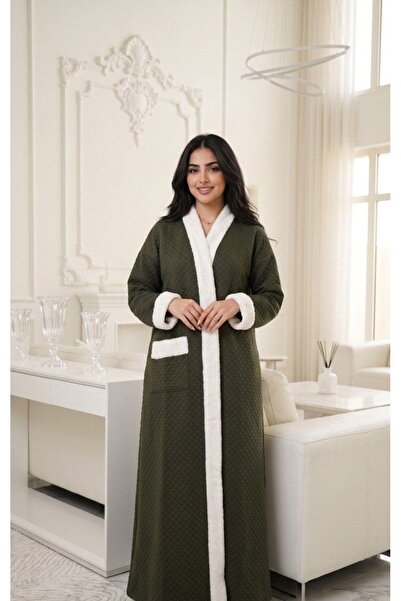 alqarat Noura Luxury Diamond-Quilted Winter Farwa Jacket