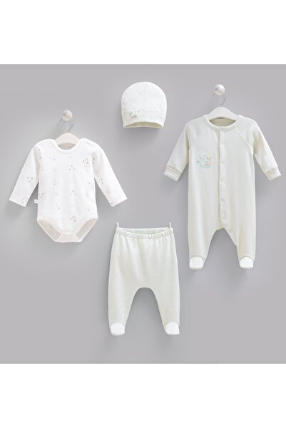 Caramell 100% Cotton 4-Piece Men's Overalls Set Green