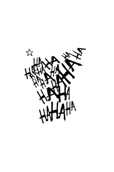 Amo-Stickers Sticker Auto HaHAHAAHHAhaha 30cm Argintiu
