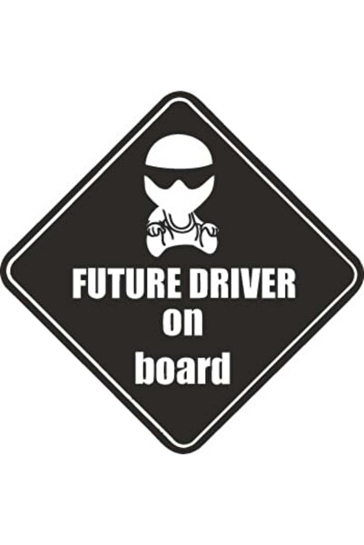 Amo-Stickers Baby On Board 14 25cm Verde
