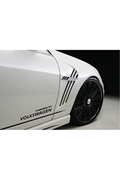 Amo-Stickers Top Bottom Set of 2 Volkswagen side panels Black