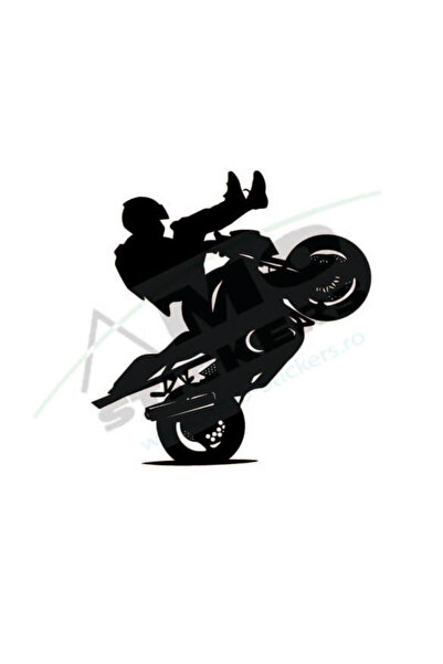 Amo-Stickers Sticker Moto 25cm Rosu