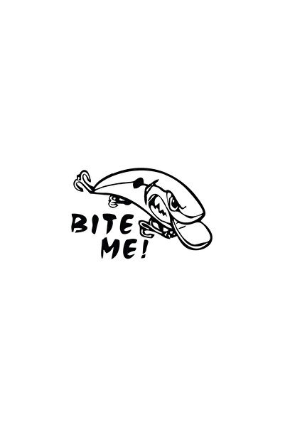 Amo-Stickers Стикер за кола: Ухапи ме! 25см Зелен