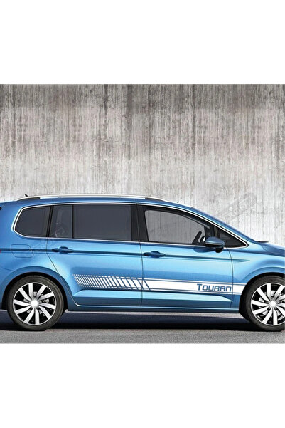 Amo-Stickers Sticker Auto VW TOURAN laterale Gri inchis