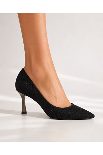 MİSS PARK MODA Glittery Heeled Evening Dress