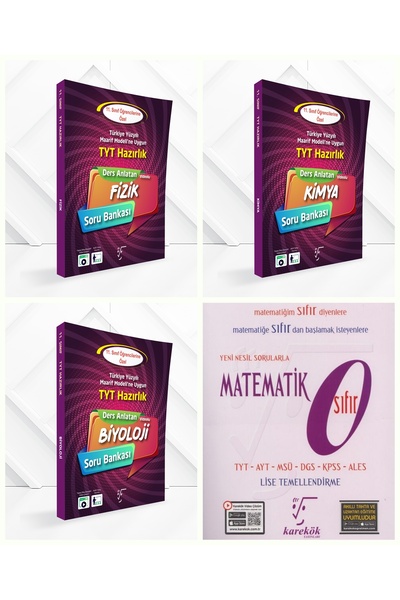 Karekök Yayınları 2028 Maarif Model ,Fizik,Kimya,Biyoloji + 0 Matematik(TYT s...