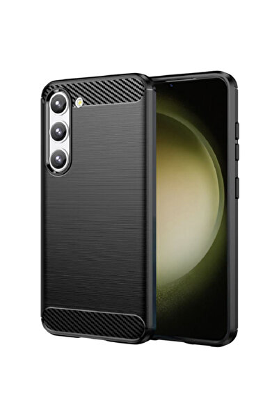 HappyCase Θήκη Σιλικόνης Brushed - Samsung Galaxy S23 Plus - Black
