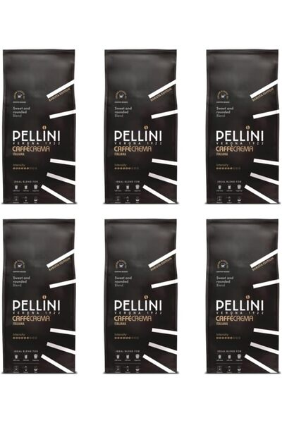 PELLİNİ - Espresso Bar Coffee Beans (Pack of 6, Italiana)