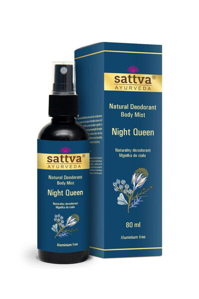 sattva Deodorant Spray fara Aluminiu Night Queen 80ml