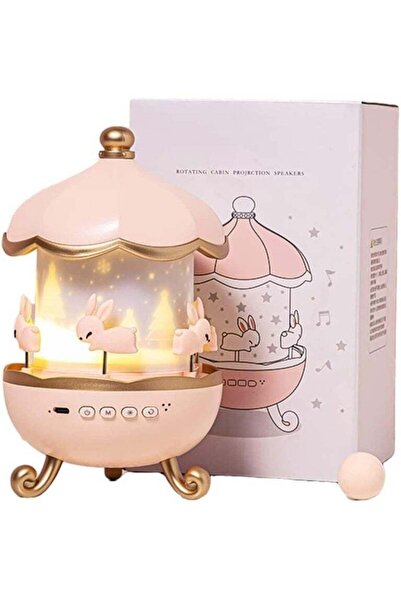 UBEDGE Projection Lamp with Bluetooth Speaker - Night Light Projector with La...
