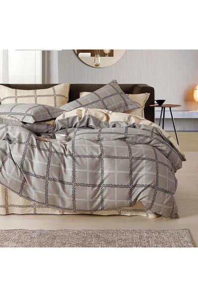 Epavlis Homeware Σετ σεντονιών από βαμβακερό σατέν 4 τεμαχίων για διπλό κρεβά...