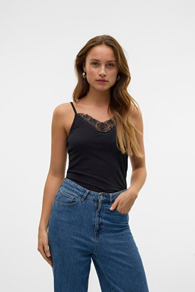 Vero Moda Ženska majica bez rukava sa detaljima od čipke - Inge