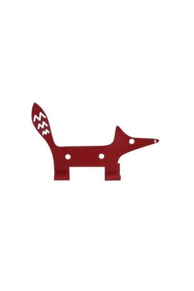 Danube Home Meow Metal Fox Wall Hook – Decorative Animal Wall Hanger For Keys...