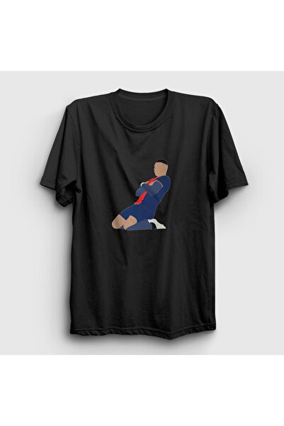 Presmono Unisex Black Kylian Mbappe Goal Football T-Shirt 615471Tt