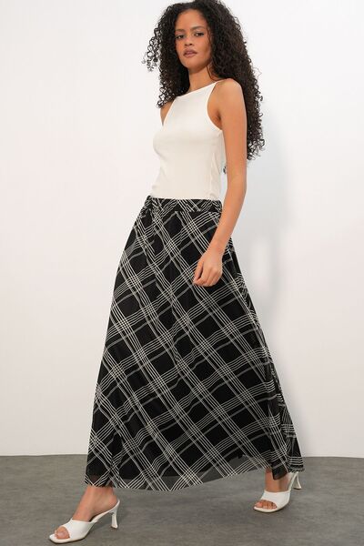 Hiccup Bdart High Waist Floral Print Maxi Skirt