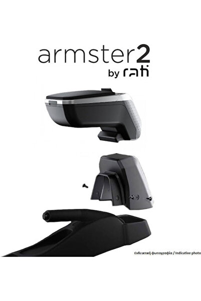 Other Rati Armster Υποβραχιόνιο αυτοκινήτου από PU για Fiat 500 2020+ Μαύρο Κ...