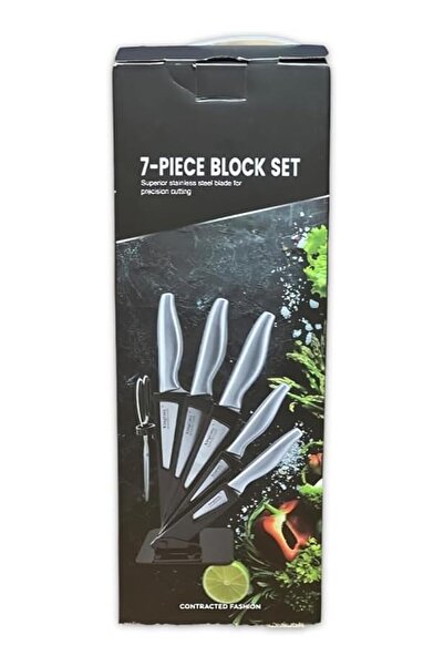 The Bros Kitchen Knife Set, 7 Pieces, Cutlery Organizer.