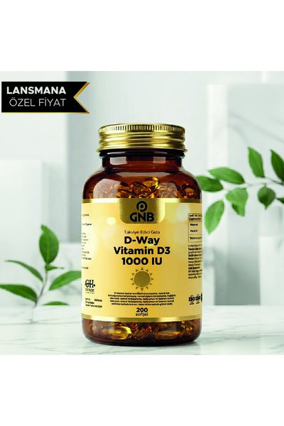 GNB D-Way Vitamin D3 1000 IU (1 Softjel 1000 IU İçerir ) - 200 Softjel