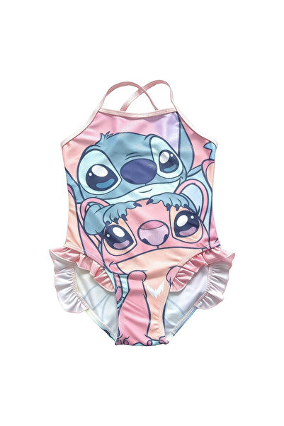 Lilo & Stitch Μαγιό με βολάν για κορίτσια, Ροζ