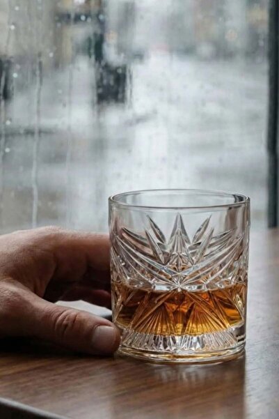 Paşabahçe Crystallin Cielo Set of 4 Crystal Whiskey Glasses 210 Cc