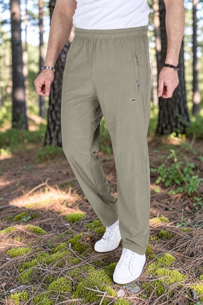BİRBEYSTORE Sports Sweatpants Summer Thin Parachute Fabric with Elastic Waist...