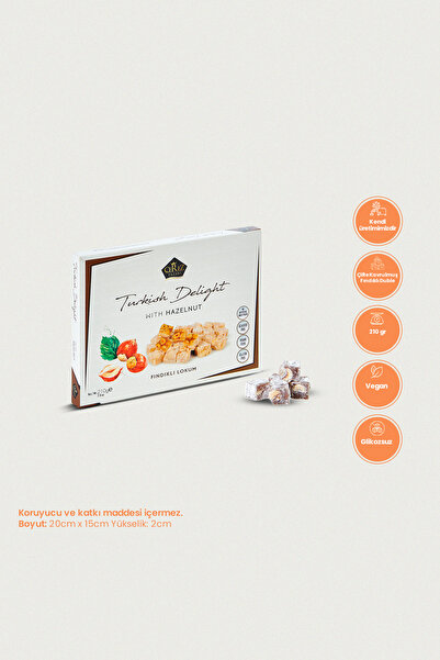 Çerez Pazarı Çifte Kavrulmuş Fındıklı Duble Lokum 210gr