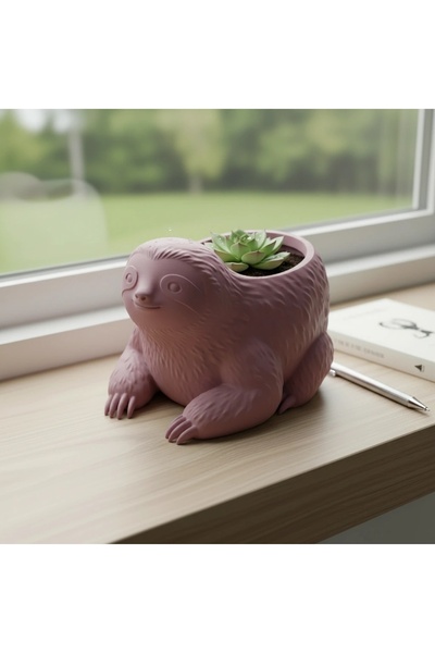 OEM Ghiveci Decorativ Animalut Lenes pentru Plante Mici Imprimat 3D - Purple ...