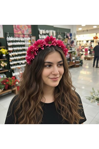 sedoshhomevision Daisy Flower Hair Crown Colorful Flexible Hair Accessory