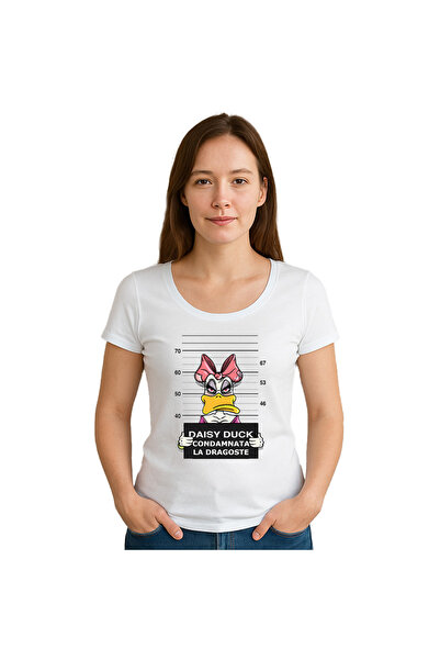 OEM Tricou dama Daisy duck - Condamnata la Dragoste , 100%bumbac