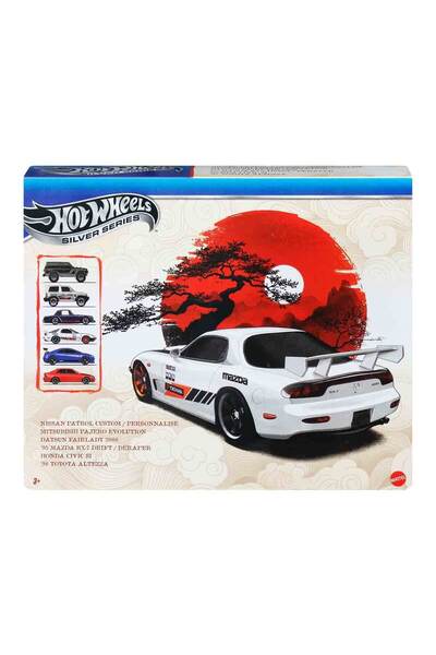 HOT WHEELS 1:64 Silver Series Japon Temalı 6’lı Araba Seti JLB23