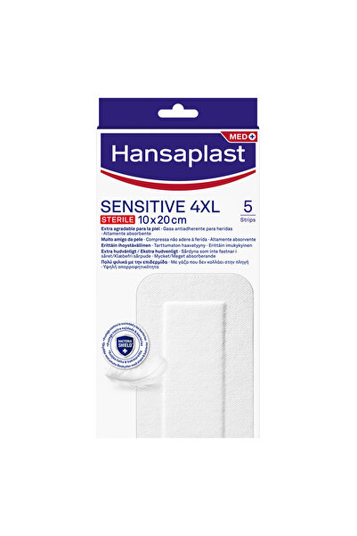 Hansaplast Ευαίσθητα 4XL Αποστειρωμένα Επιθέματα Τραυμάτων 10x20εκ. 5 τεμάχια