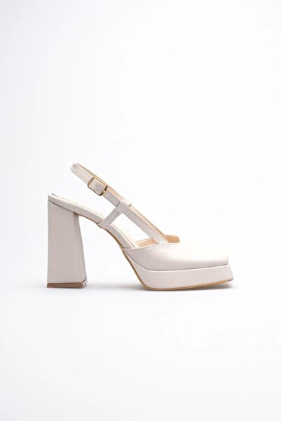 Mulini Beige women's high heeled shoe tr12my05c