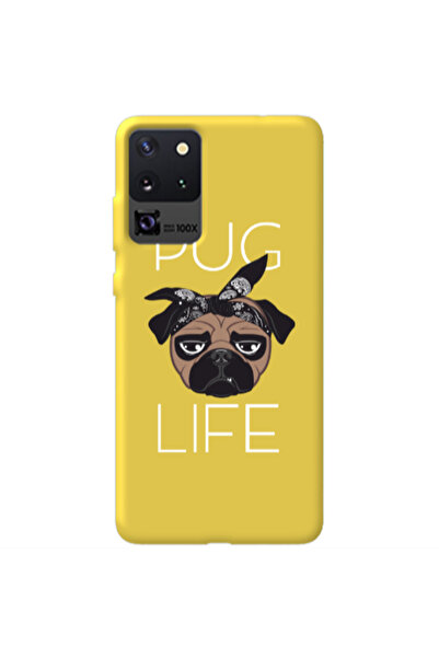 Other Samsung S20 Ultra Pug Life Yellow Colored Silicone TPU Θήκη
