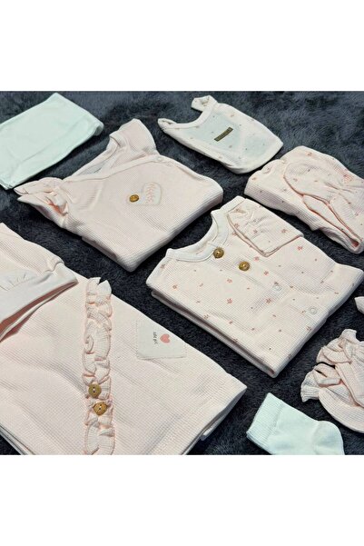 Caramell Baby Girl 10-Pack Hospital Release Pack - 100% Natural Cotton - Pink