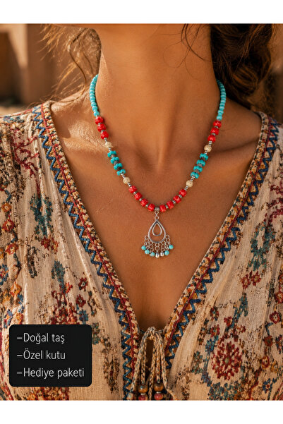 HER ŞEY NOTA www.herseynota.com Ethnic Mireva Drop Bead Necklace