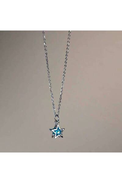 Dem Accessory blue star kolye- mavi yıldız figürlü kolye