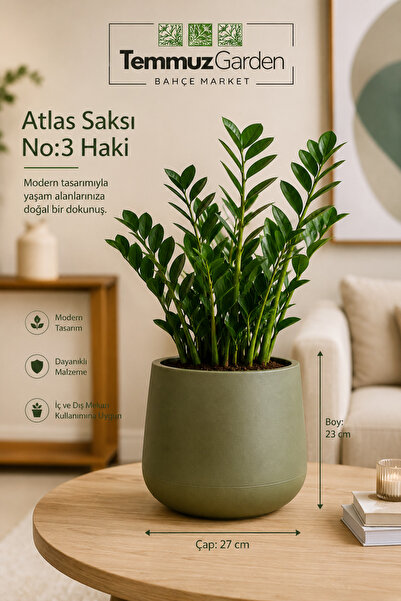 SERİNOVA Atlas No:3 Plastik Dekoratif Saksı